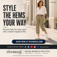 Women's High-Waist Cargo Capri Pants