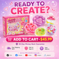 DIY Fried Ice Squishy Toy Kit with Cat Claw Design for Kids