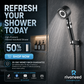 High Pressure Filtered Shower Head with Massage Brush
