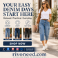 Women's Casual Stretchy Cropped Denim Pants