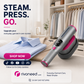 🥳2026 HOT SALE🥳💞50K+ SOLD!💥🧺💨 50% OFF! Steam Iron & Steamer 2-in-1 – Kills 99.99% mites & bacteria. 5s preheat, 150ml tank. Ceramic plate, even heat. Safe for silk to cotton. Your fabric care essential. 🛡️🌿