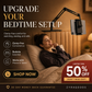 Magnetic Bedside Tablet Stand with Hidden Mattress Base