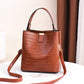 👜 Limited-time 50% off! Shiny crocodile-print handbag with gold hardware 💼