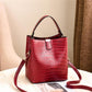 👜 Limited-time 50% off! Shiny crocodile-print handbag with gold hardware 💼