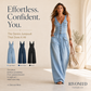 Loose-fitting jumpsuit with wide legs and pockets