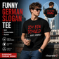 Funny  Slogan Men's Black T-Shirt Casual Short Sleeve Crew Neck Top