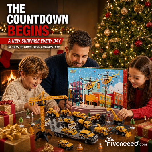 🎁Christmas Gift 50%OFF！！！🚗Kids Advent Calendar for Boys: Alloy Construction Engineering Vehicle Toy Sets
