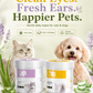 Natural Plant-Based Cleaning Wipes for Pet Eyes and Ears