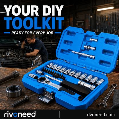 29pcs Core Ratchet Socket Wrench Kit
