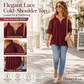 Women's Lace Cold Shoulder Top with Zipper