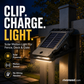 Outdoor Solar Clip Light with Motion Sensor
