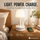 💡 Bedside Lamp with AC Outlets and USB Ports