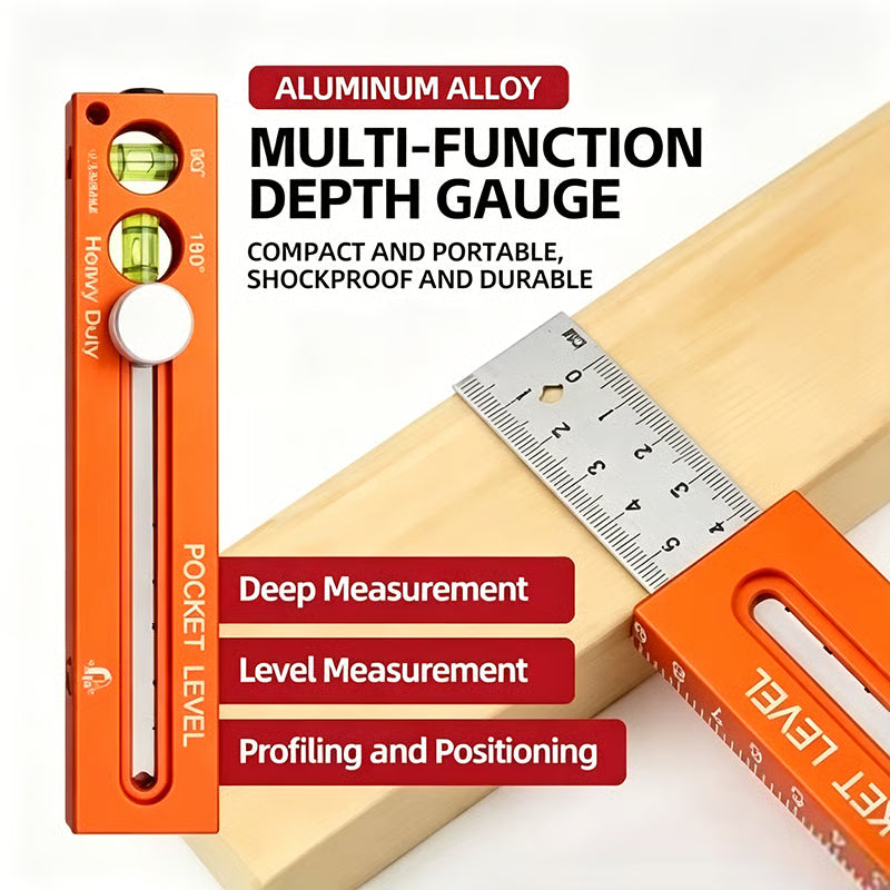 📏Multifunctional marking level ruler🚗Delivered within five working day ...