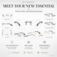 Fashionable HD Rimless Cut Rim 0°Anti Blue Light Glasses