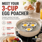 3-in-1 Stainless Steel Egg Poacher Mold