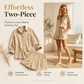🌴 Women's Casual Oversized Shirt & Shorts Set | Effortless Summer Lounge Two-Piece Outfit ☀️