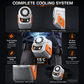 💨 Multi-Function Waist-Mount Portable Fan – Hands-Free Cooling, Power Bank & LED Display