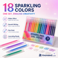 💥Last Day! only＄14.99– Sparkle Glitter Gel Pen Set (8/12/18pcs), Smooth & Smudge-Resistant, Eco Glitter, Ideal for All Ages – Grab Now!