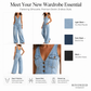 Loose-fitting jumpsuit with wide legs and pockets