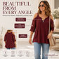 Women's Lace Cold Shoulder Top with Zipper