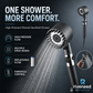 High Pressure Filtered Shower Head with Massage Brush