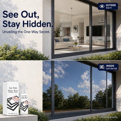 🪟 50% OFF Reflective Window Spray | One-Way Mirror Privacy Shield for Home & Car