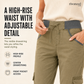 Women's High-Waist Cargo Capri Pants