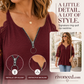Women's Lace Cold Shoulder Top with Zipper