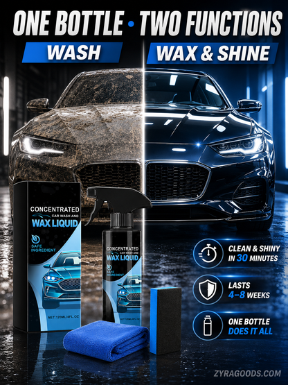 Gentle Effective Car Cleaning Spray with Sponge & Cloth