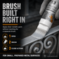 Water-Based Metallic Silver Paint with Built-in Brush