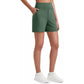 Women's High-Waisted Athletic Bermuda Shorts with Pockets – Running, Yoga, Summer Casual Activewear（Buy 2 Free Shipping）