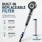 High Pressure Filtered Shower Head with Massage Brush