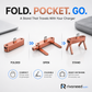 Fast Charging Adapter with 360° Foldable Phone Stand
