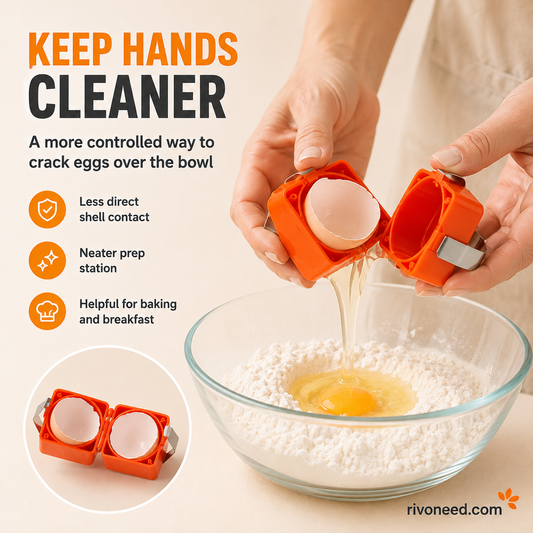 🔥🔥🔥Limited-time 😮‍💨 Buy 1 Get 1 Free ！！！🍳 Quick Egg Cracker Tool – Open Hundreds Of Eggs Faster & Cleaner 🔥