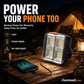 Portable Solar Work Light with 4 Lighting Modes