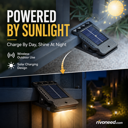 Outdoor Solar Clip Light with Motion Sensor