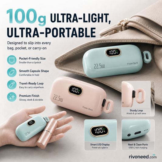 🔥Mini cargador portátil Power Bank de 5000 mAh para teléfono