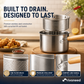 Multifunctional 304 Stainless Steel Frying Pot