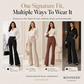 ✨ Women's High-Waist Flared Trousers | Leg-Lengthening Comfort & Effortless Elegance 👖