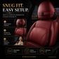 Premium Car Seat Headrest & Lumbar Support Cushion