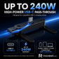 Fast Charging Adapter with 360° Foldable Phone Stand