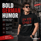 Funny  Slogan Men's Black T-Shirt Casual Short Sleeve Crew Neck Top