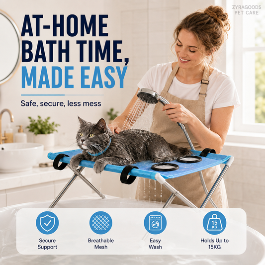 2-in-1 Foldable Pet Grooming Bed