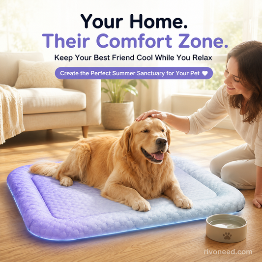 ⏳LAST DAY SALE ONLY💲23.99!!❄️Pawchill™🇺🇸Pet Cooling Mat for Dogs & Cats 🐾  Naturally Cool Ice-Silk Pad • Breathable, Washable & Soft 🌿  For Floors, Sofas & Car Travel • Multiple Sizes • Gradient Colours ☀️🐶🐱