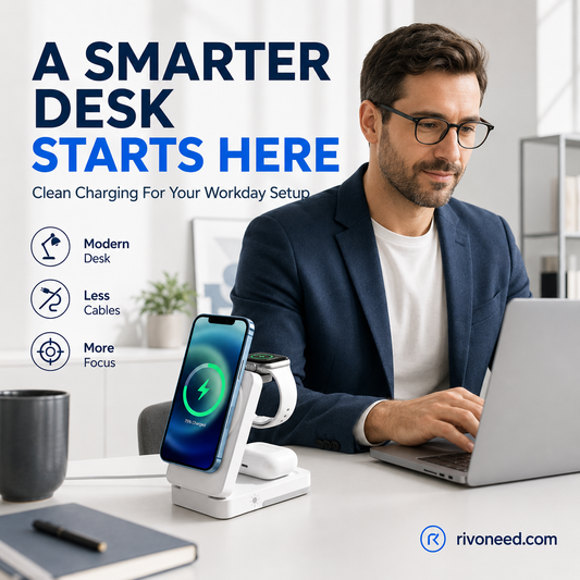 3-in-1 Foldable Magnetic Wireless Charging Stand