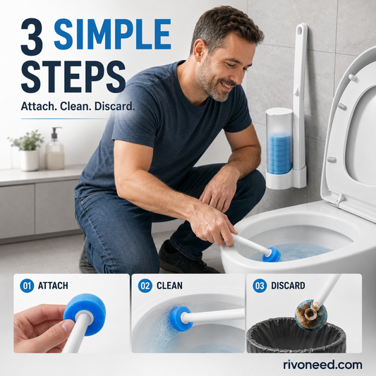 🥳2026 HOT SALE🥳💞50K+ SOLD!🚽💦Hands-Free Cleaning Gadget🧽Disposable toilet cleaning tool💦
