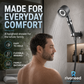 High Pressure Filtered Shower Head with Massage Brush