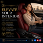 Premium Car Seat Headrest & Lumbar Support Cushion