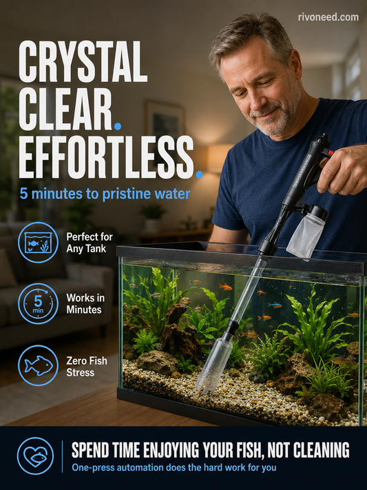 50% off 🔥 Electric Aquarium Gravel Cleaner