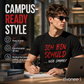 Funny  Slogan Men's Black T-Shirt Casual Short Sleeve Crew Neck Top
